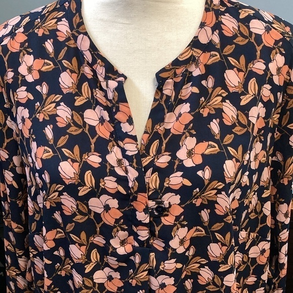 Premise Studio woman navy and coral Tunic plus size - Picture 3 of 6